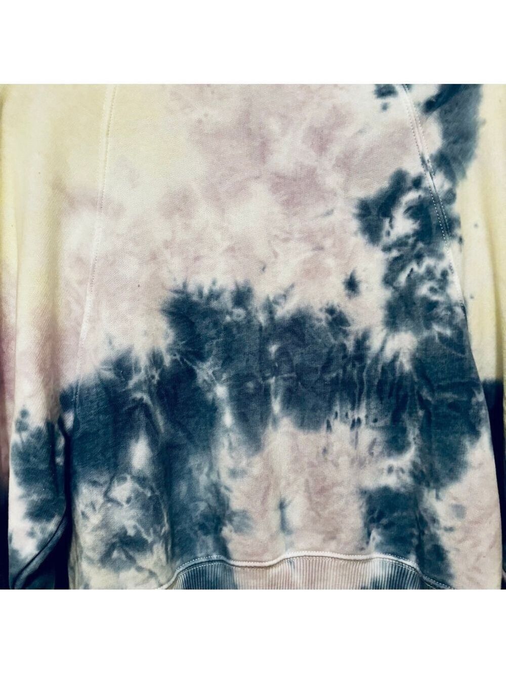 American Eagle Tie-Dye Sweatshirt XS Blue Purple Yellow - Picture 3 of 9